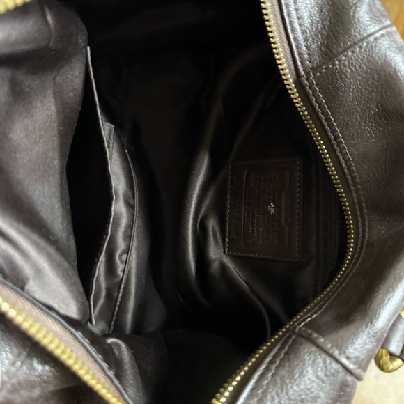 Vintage brown coach leather shoulder bag - Picture 3 of 5